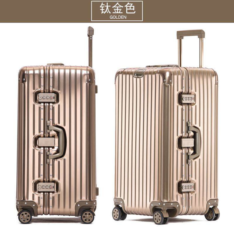 高档全金属铝镁合金行箱行 男女通硬用壳旅拉李杆箱