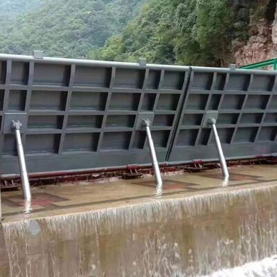 液压钢坝翻转式闸门升降合页拦河坝水利工程自动升降大型液压钢坝