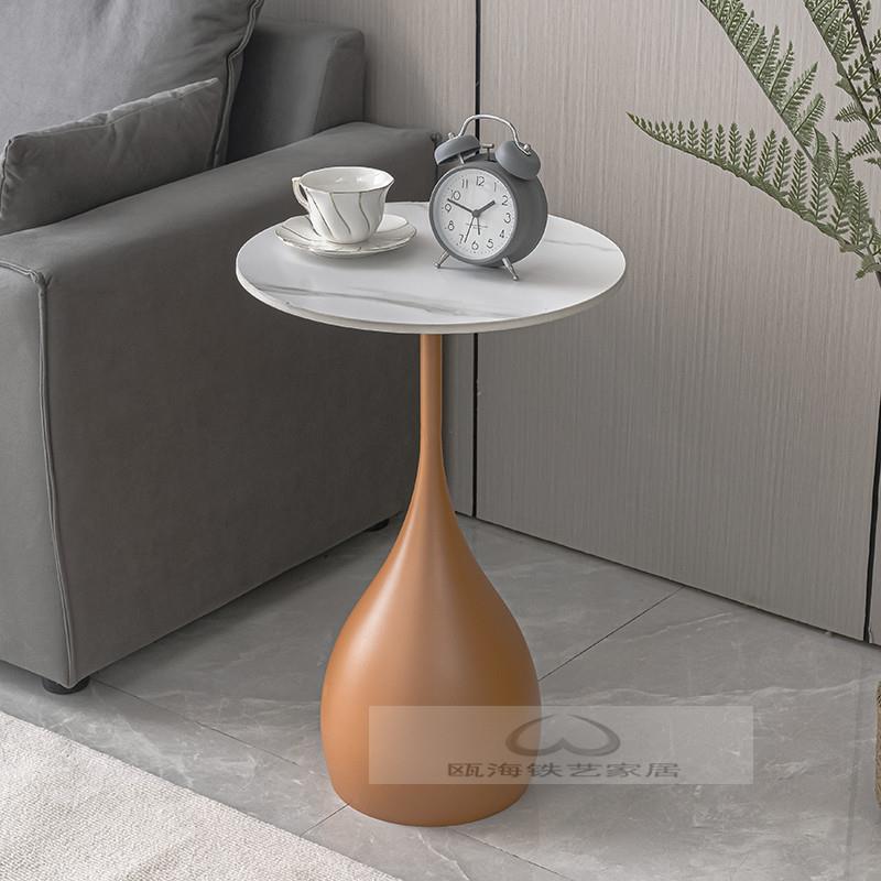 2现代边几轻奢柜ONB岩板客厅沙发I边柜阳台小圆桌简约角几床头小