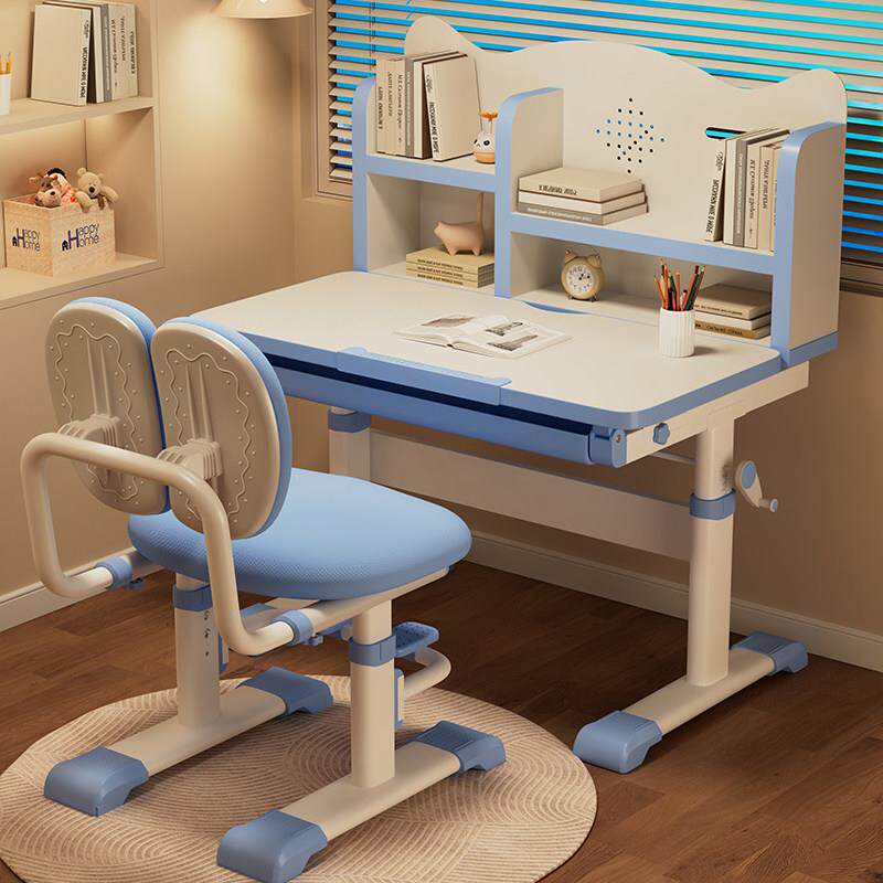 2025新款书桌儿童学习桌小孩家用可升降书桌小学生学习桌椅套装