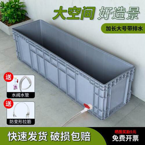 乌龟缸塑料乌龟箱生态养龟别墅专用乌龟池大型饲养箱盒水族养鱼盆