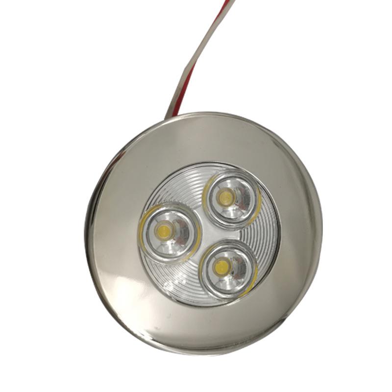 艾硕 舱顶灯射灯LED灯房车三颗灯珠船舶游艇房车灯具配件
