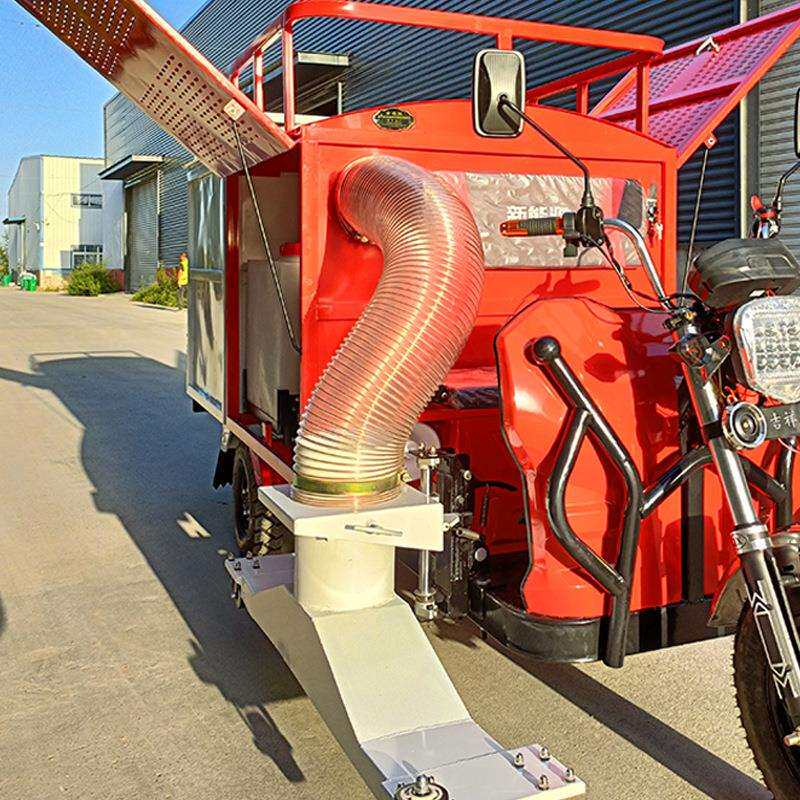 道路树叶收集车湿树叶吸叶机学校马路扫叶机三刷一吸落叶收集车