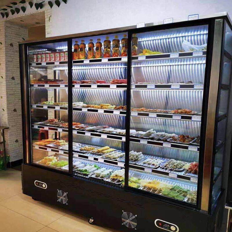 丰亿博串串展示柜冒菜烧烤店麻辣烫冷藏保鲜点菜柜设备商用风幕柜