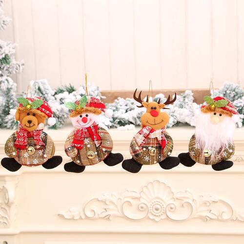 Little Christmas bells, little pendants, little fabric铃铛