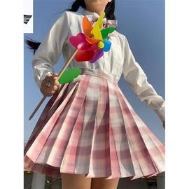 jk制服套装正版全套日系学院风夏季长短袖百褶裙女学生水手服格裙