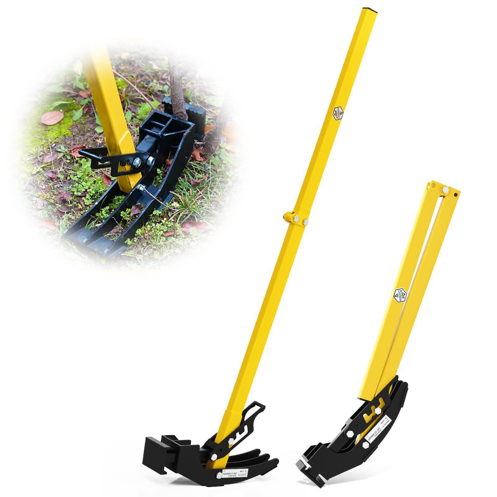 重型树苗拔除工具杠杆手动根部清除器用于灌木、藤蔓和刺类植物