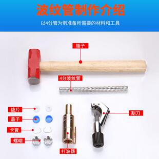 304不锈钢波纹管4分6分进水软管加厚高压耐温防爆金属螺纹管硬波