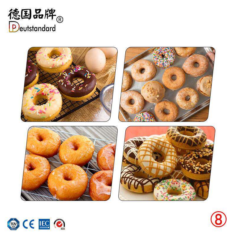 甜甜形圈商用自机动下料油炸波提甜甜圈机SBD球全自动甜甜圈炸机