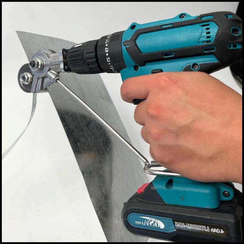 锂电钻剪板器不锈钢板切割器转换头裁剪电动铁皮剪刀手电钻配件