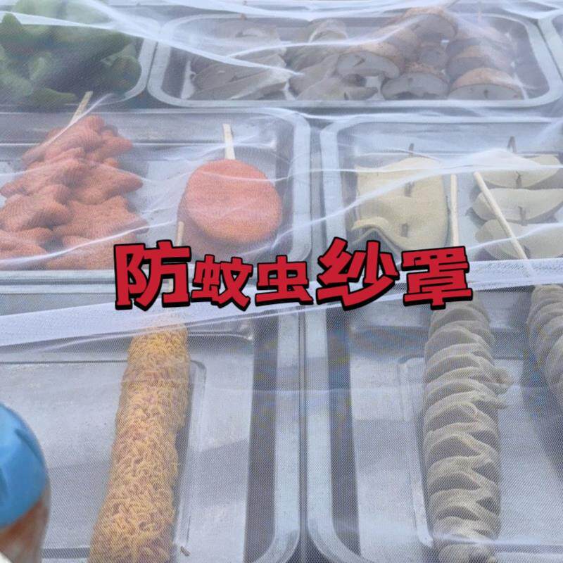 透气防蚊虫晾晒网防虫遮盖布烧烤摊防绳网纱布外送路边摊盖菜透明