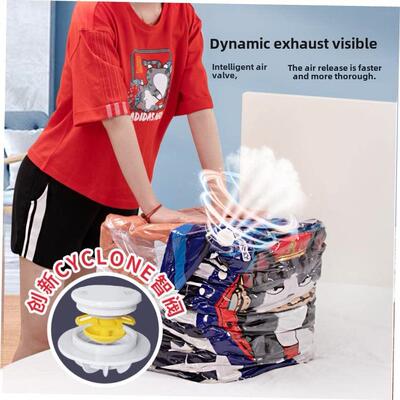 Stereo vacuum bag compression bags Quick exhaust air storage