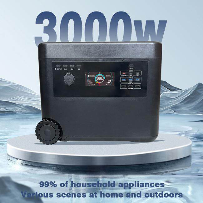 户外3000w220V大功率便携式磷酸铁锂户外储能电源