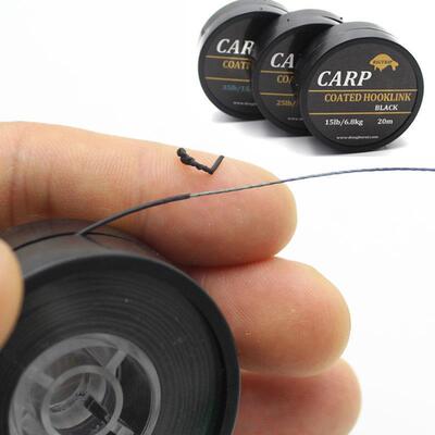 20m Camouflage Green Carp Fishing Line Soft Hook Link Carp