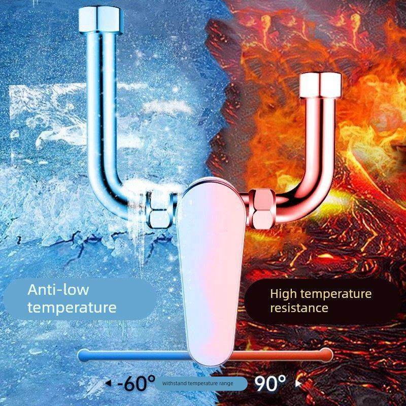 电热水器混水阀配件配大全淋浴U型冷热水龙头通用开关混合阀明装
