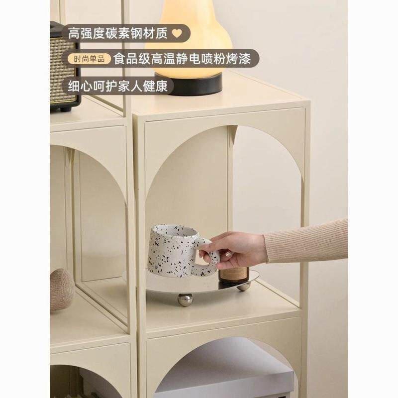 意铁艺客厅落JBV地置物书架角落书创柜杂陈物收纳列架架展示柜奶