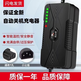 智能型电动车电瓶充电器48V12AH60V20AH72伏30ah40A50A通用小公插