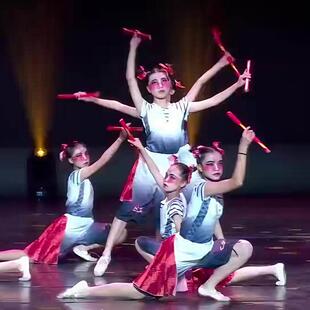 英歌少年舞蹈服六一英歌舞儿童演出服男女童潮汕非遗文化表演服装