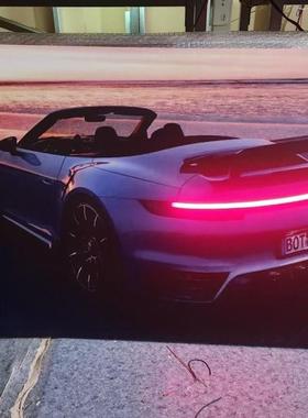 汽室车发光MYP壁画卧电竞房挂画车库改车装店灯无线遥控氛C围灯跨