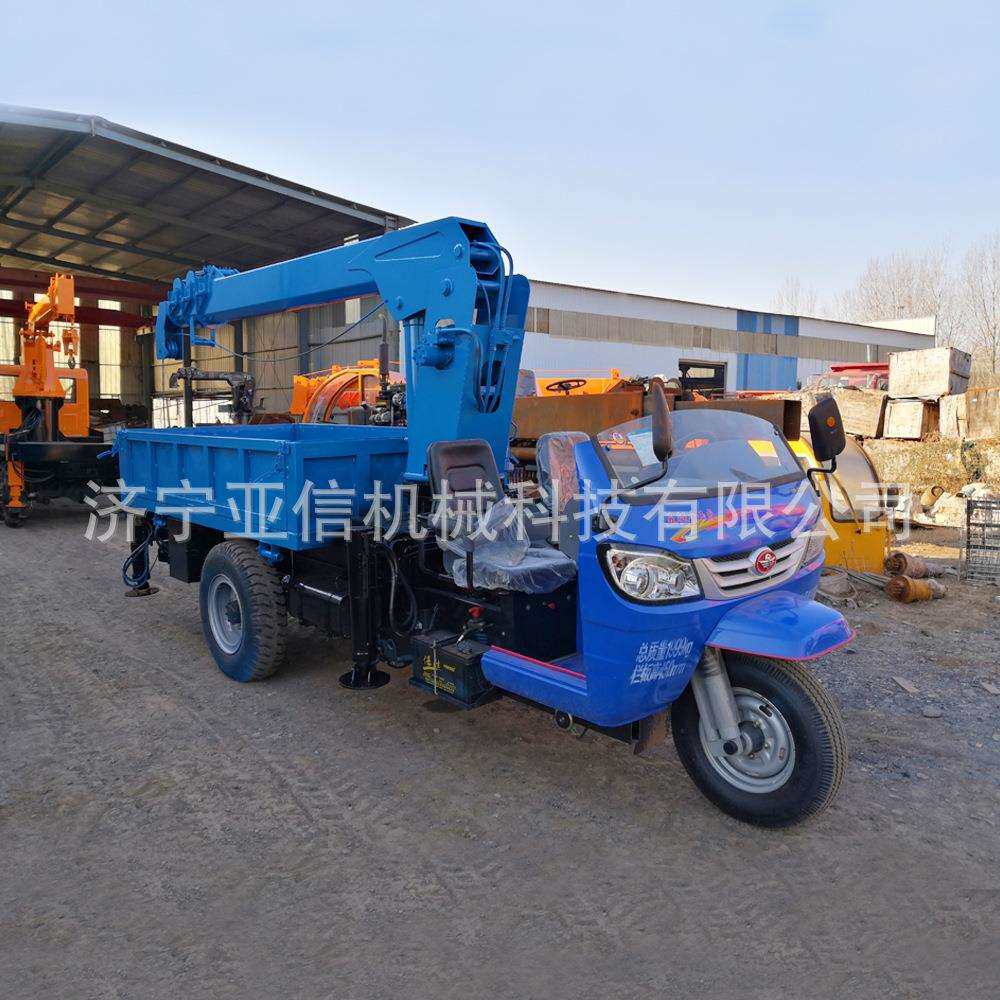 背树轮小吊车3吨五征KET价改三装随车车吊吊装两用3吨三轮随吊格