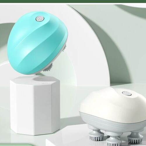 电动头部按摩器颈部经络助眠揉捏头皮神器猫咪按摩仪教师节礼物