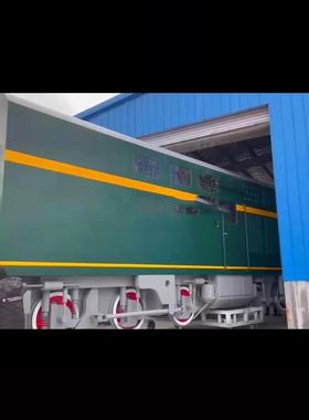 营业版美皮食复古绿火车头仿真东大风qhp0226-内燃机景车商场区型