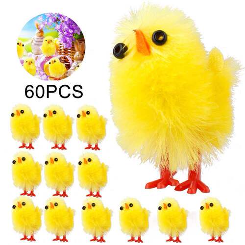 mini easter chicks复活节装饰小鸡60pcs 3cm高