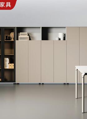 文件柜资料柜储物档案柜子柜办公财室书白色木质高收纳YM-WJG矮柜