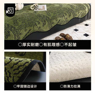 款 侘寂风雪尼尔沙发垫防滑耐脏高级感异形沙发垫子防猫抓四季 坐垫