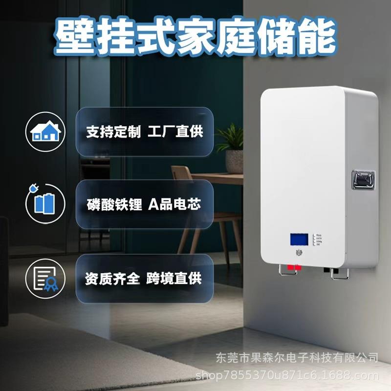 51.2V100Ah200Ah314Ah壁挂式家用太阳能光伏储能磷酸铁锂应急电源