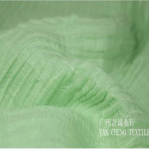 现货肌理棉麻布料 苎麻绉布衬衫面料 棉麻皱布休闲西装裤装麻料