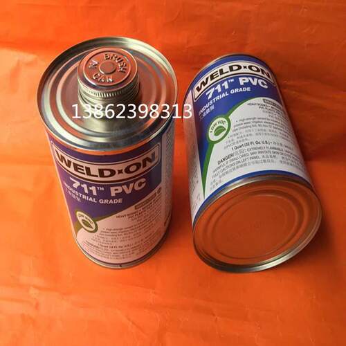 WELD-ON PVC 717胶水粘合剂UPVC管道胶粘剂IPS 胶水946ML灰色
