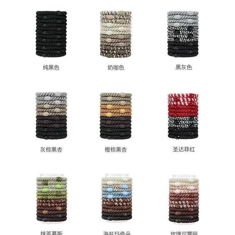 明星同款简约高级感高弹力头绳皮筋手工高端发饰发圈饰品