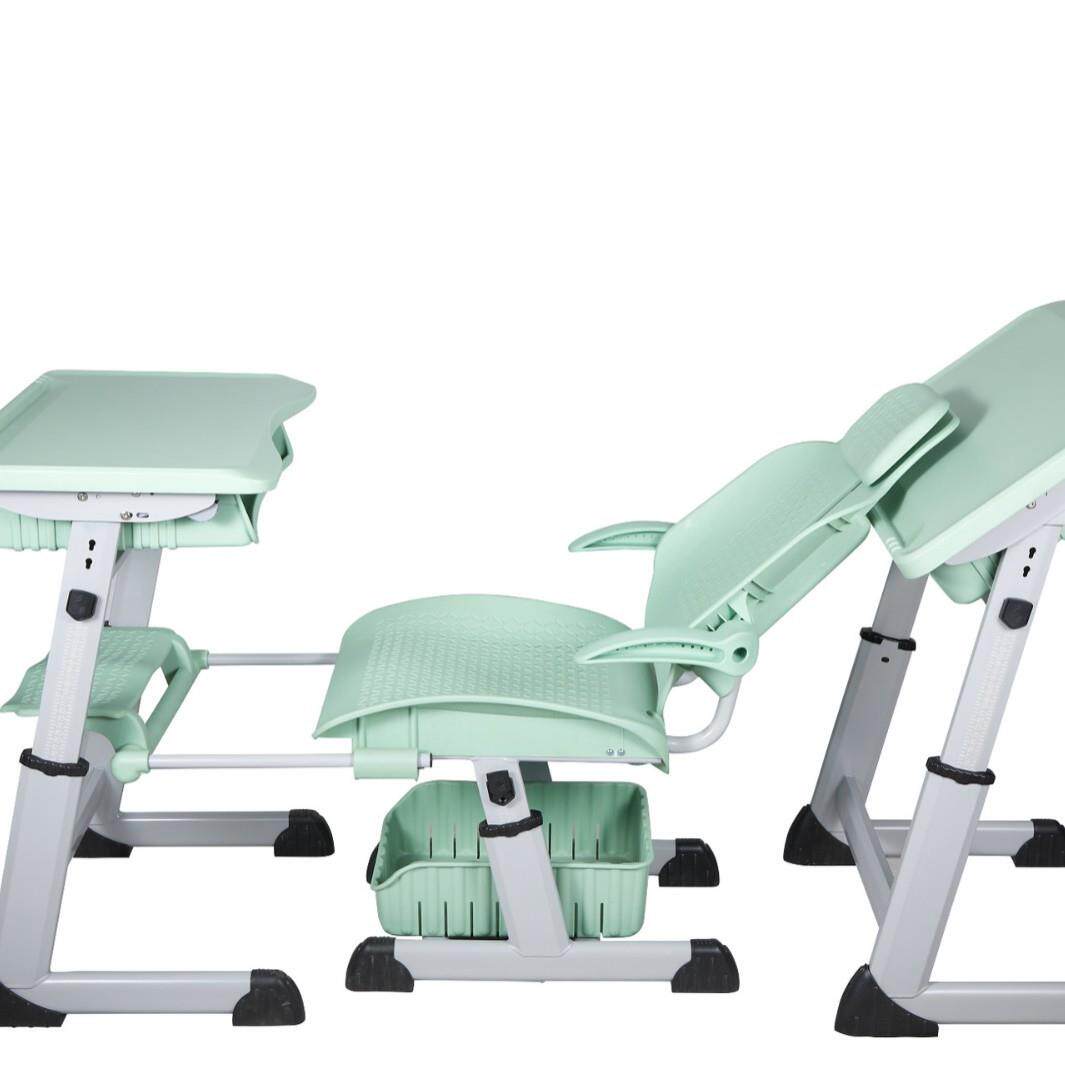 休课桌椅 中小学生午睡床折叠椅 可升降可躺儿童学习课桌椅