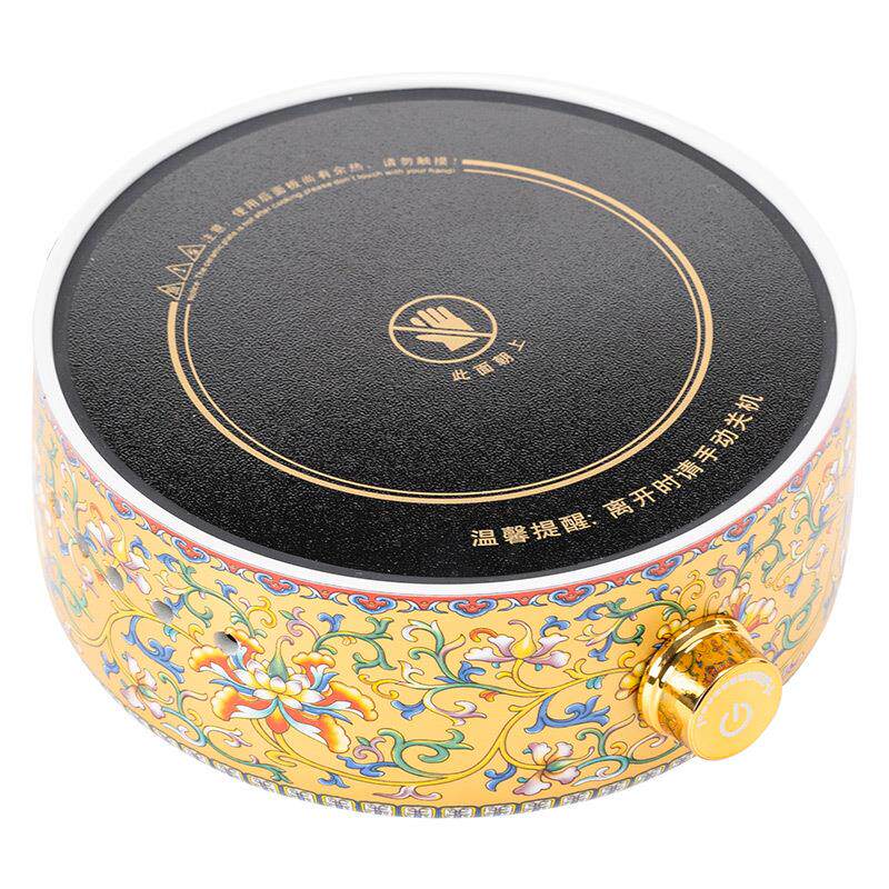 珐琅彩电陶炉煮茶器家用耐高温蒸煮玻璃泡茶壶套装小型煮茶炉套装