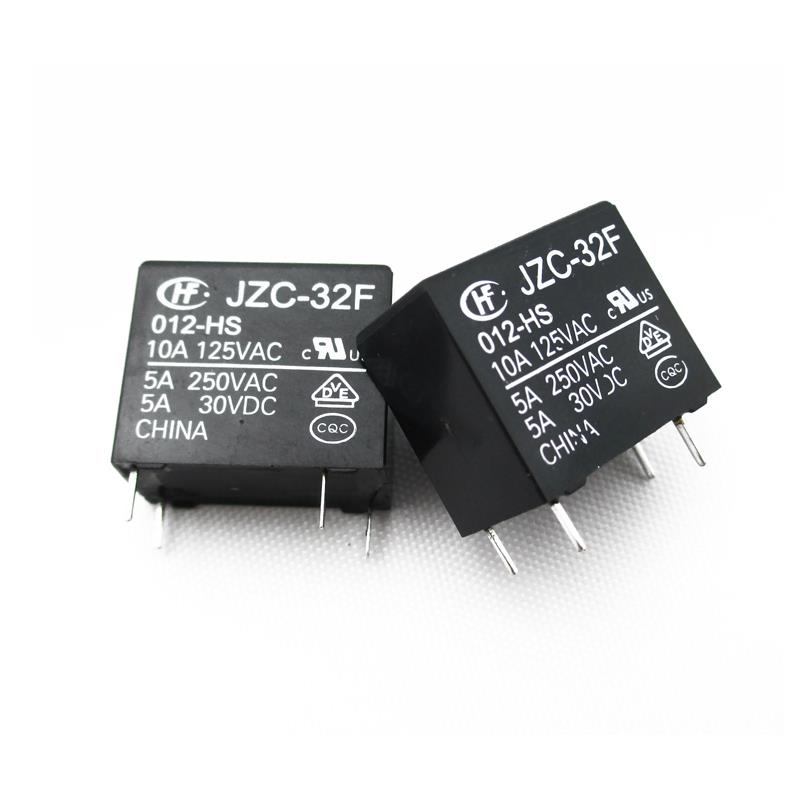 JZC-32F-012-HS3 5A/250VAC/4脚一组常开 32F-12V-HS 宏发继电器