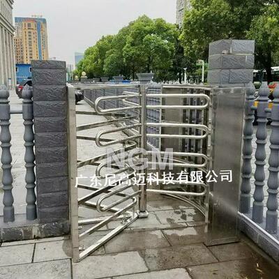 单向出口 高铁车站导流栅栏旋转人行道闸门 单限通过装置门禁转闸