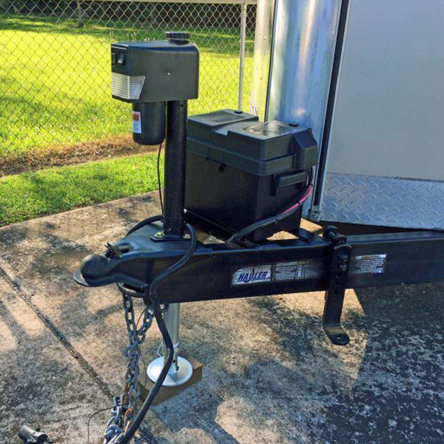 拖挂房车电千斤顶驻车支支撑腿架手摇装千动金拖车配件6汽车改件