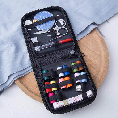 Portable Sewing Kit 10-Piece Set for Hand Sewing, Home Mendi