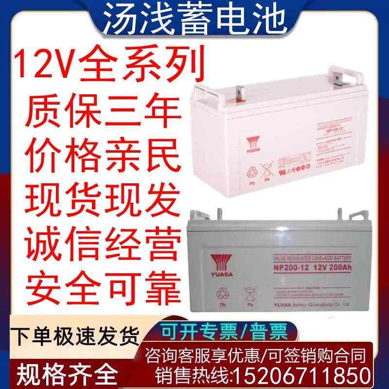 汤浅蓄电池NP/12V210AH/100AH/65AH/38AH/24AH铅酸免维护UPS EPS