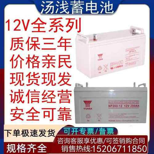 汤浅蓄电池NP/12V210AH/100AH/65AH/38AH/24AH铅酸免维护UPS EPS