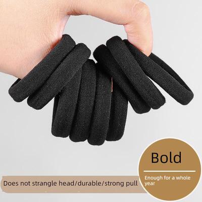 Hair rope rubber band female high elasticity black hair tie