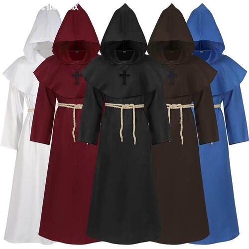 Wizard priest cosplay Halloween Reaper Robe万圣节死神长袍