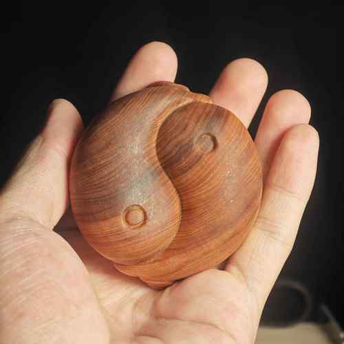 崖柏RCJ木油陈化料装雕刻牛转乾摆件随坤身盘玩文玩手把件家高居