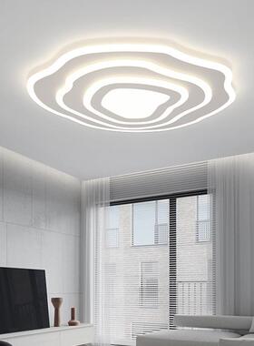 客厅灯简154约现代新le灯d吸灯顶灯创意波浪圆形大厅饰款云梯卧室