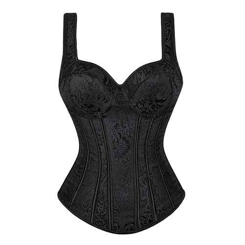Women's shoulder strap corset top, abdominal and chest