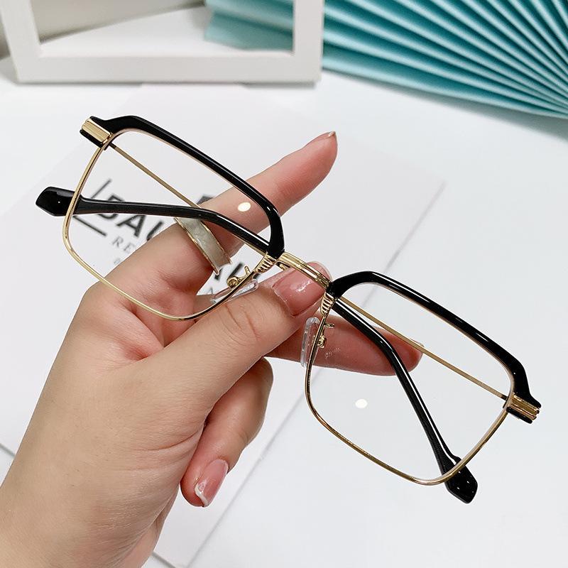 老花镜时尚眉毛金属眼镜老花镜