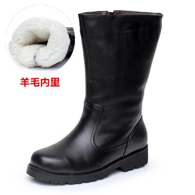 正品季零下40度寒靴厚羊毛防保全皮爸冬爸皮靴男士户外棉鞋雪地靴