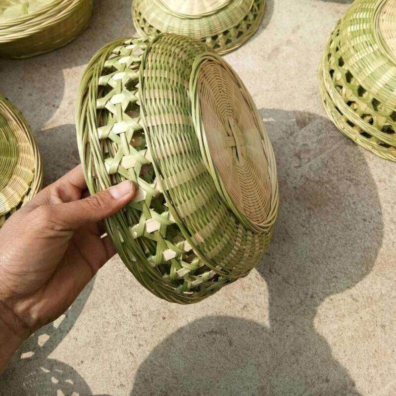 天然竹艺品竹编水果篮竹篮果盘收纳篮鸡蛋蓝子纯手工无漆竹筐竹篓