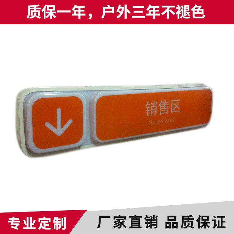 长方形商场标识店铺导购灯箱单双面吊杆户外广告吸塑灯箱